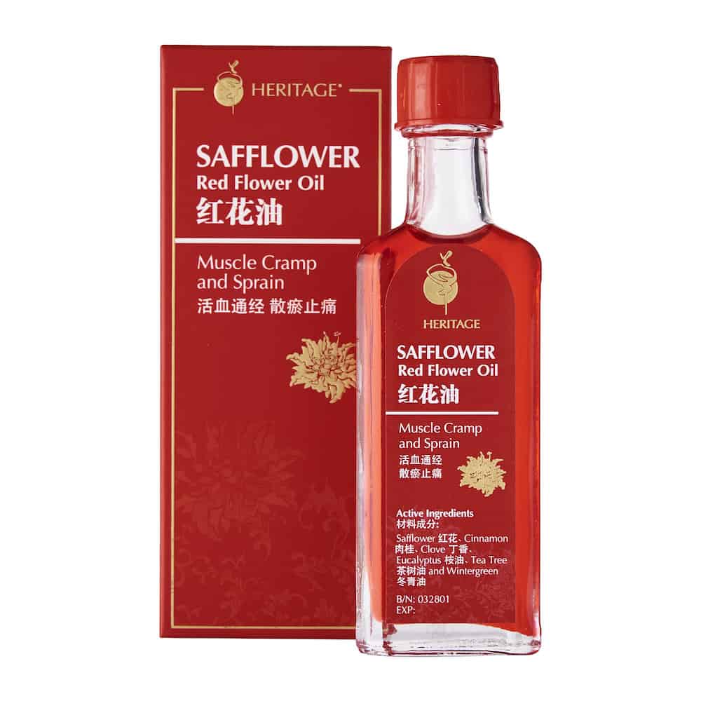 Heritage Gold® Hung Far (Safflower Red Flower) Oil [Single Pack][External Pain Relief]