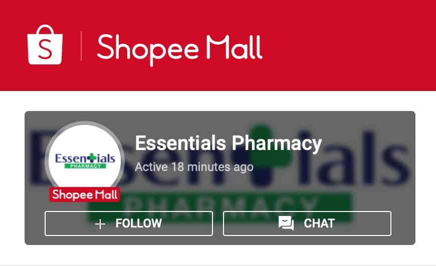 Essentials Pharmacy on Shopee