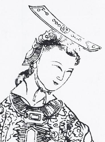 Empress Wu Ze Tian - 17th-century depiction from Empress Wu of the Zhou, published 1690.