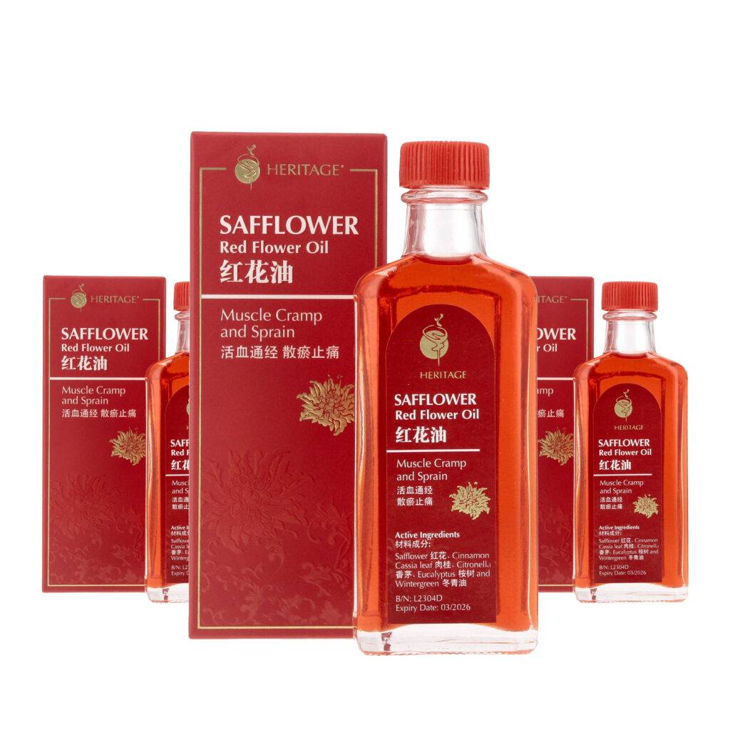 Heritage Gold® Hung Far (Safflower Red Flower) Oil [Triple Pack][External Pain Relief]