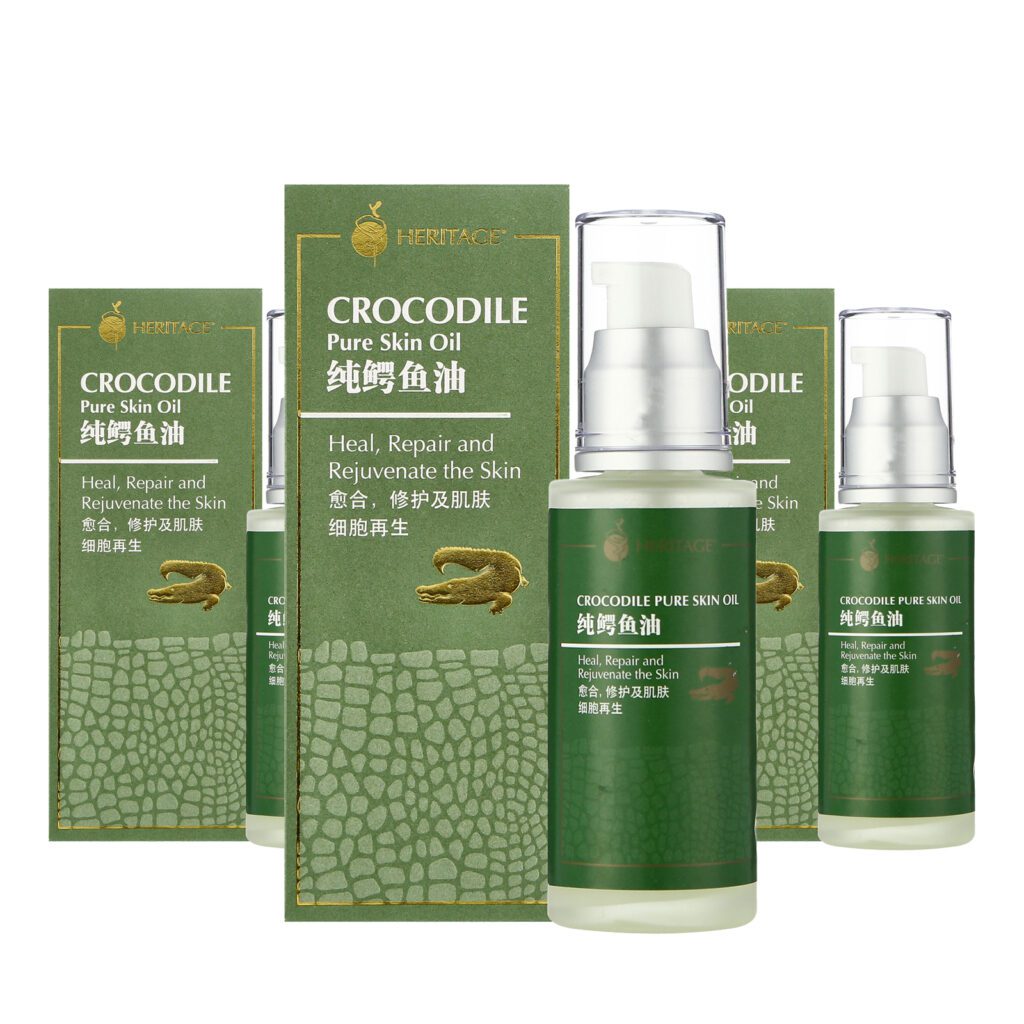 Heritage Gold® Crocodile Pure Skin Oil [50ml x 3 Triple Pack] 纯鳄鱼油